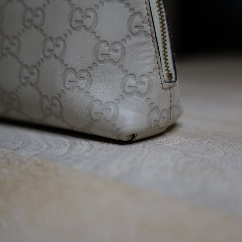 Authentic GUCCI Guccissima GG Leather Makeup Cosmetics Pouch - Picture 12 of 16